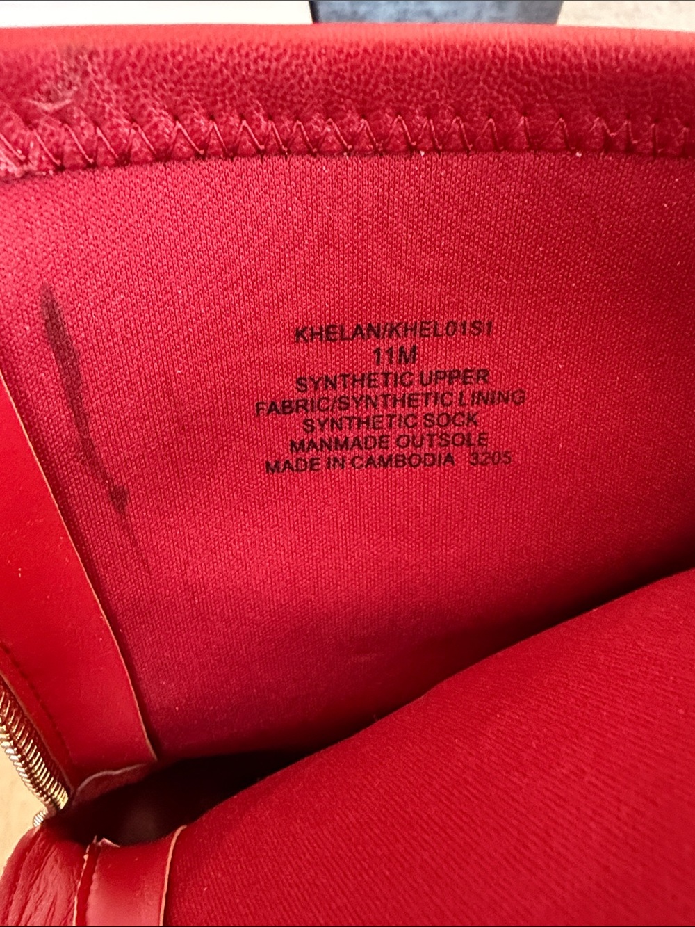 Steve Madden Khelan Red Leather Ankle Boots Size 11 - Picture 7 of 8